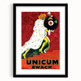 Vintage Advertising Poster - Unicum Zwack Retro Wall Art