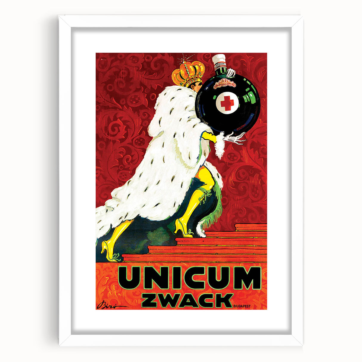 Vintage Advertising Poster - Unicum Zwack Retro Wall Art