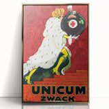 Vintage Advertising Poster - Unicum Zwack Retro Wall Art