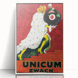Vintage Advertising Poster - Unicum Zwack Retro Wall Art