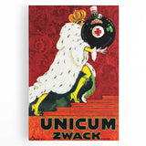 Vintage Advertising Poster - Unicum Zwack Retro Wall Art