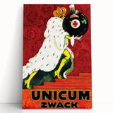 Vintage Advertising Poster - Unicum Zwack Retro Wall Art
