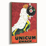 Vintage Advertising Poster - Unicum Zwack Retro Wall Art