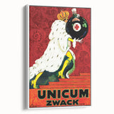 Vintage Advertising Poster - Unicum Zwack Retro Wall Art