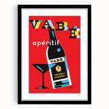 Vintage Advertising Poster - Vabé Apéritif Retro Wall Art