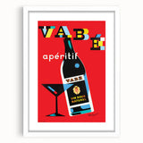 Vintage Advertising Poster - Vabé Apéritif Retro Wall Art