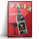 Vintage Advertising Poster - Vabé Apéritif Retro Wall Art