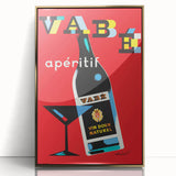 Vintage Advertising Poster - Vabé Apéritif Retro Wall Art