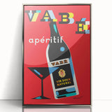 Vintage Advertising Poster - Vabé Apéritif Retro Wall Art