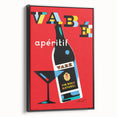 Vintage Advertising Poster - Vabé Apéritif Retro Wall Art