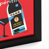 Vintage Advertising Poster - Vabé Apéritif Retro Wall Art
