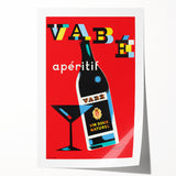 Vintage Advertising Poster - Vabé Apéritif Retro Wall Art