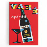 Vintage Advertising Poster - Vabé Apéritif Retro Wall Art