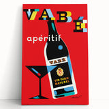 Vintage Advertising Poster - Vabé Apéritif Retro Wall Art
