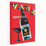 Vintage Advertising Poster - Vabé Apéritif Retro Wall Art