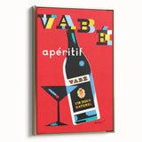 Vintage Advertising Poster - Vabé Apéritif Retro Wall Art