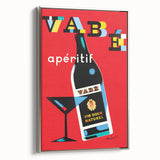 Vintage Advertising Poster - Vabé Apéritif Retro Wall Art