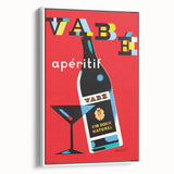 Vintage Advertising Poster - Vabé Apéritif Retro Wall Art