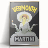 Vintage Advertising Poster - Martini Vermouth Retro Wall Art