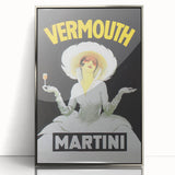 Vintage Advertising Poster - Martini Vermouth Retro Wall Art