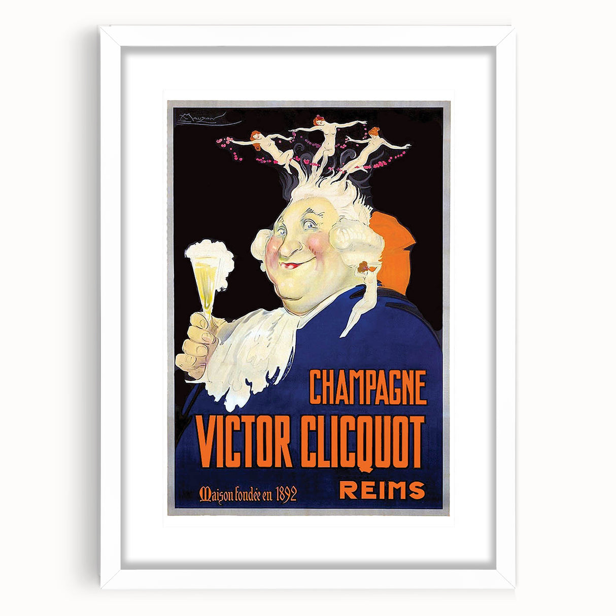 Vintage Advertising Poster - Victor Clicquot Champagne Art