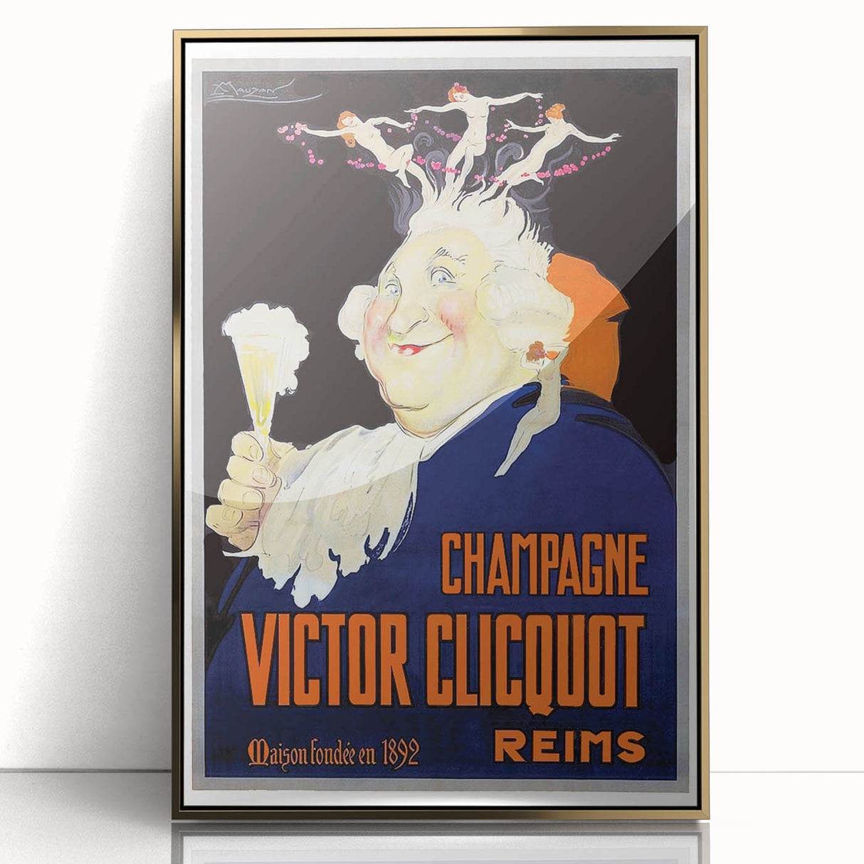 Vintage Advertising Poster - Victor Clicquot Champagne Art