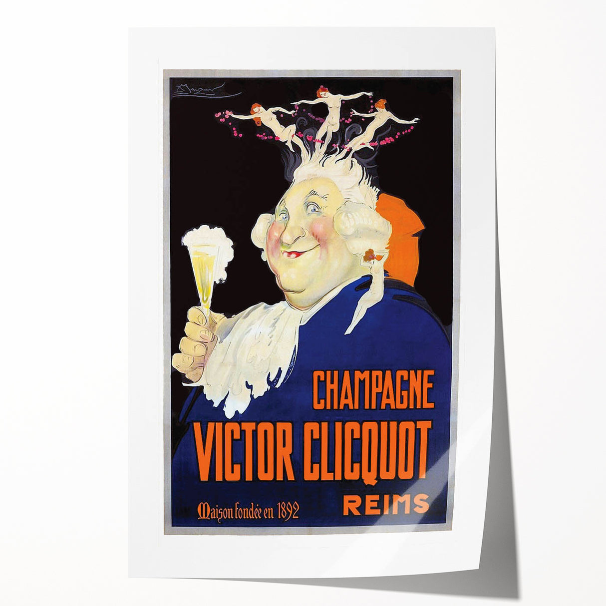 Vintage Advertising Poster - Victor Clicquot Champagne Art