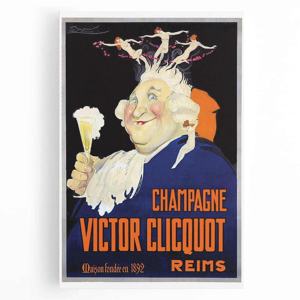 Vintage Advertising Poster - Victor Clicquot Champagne Art