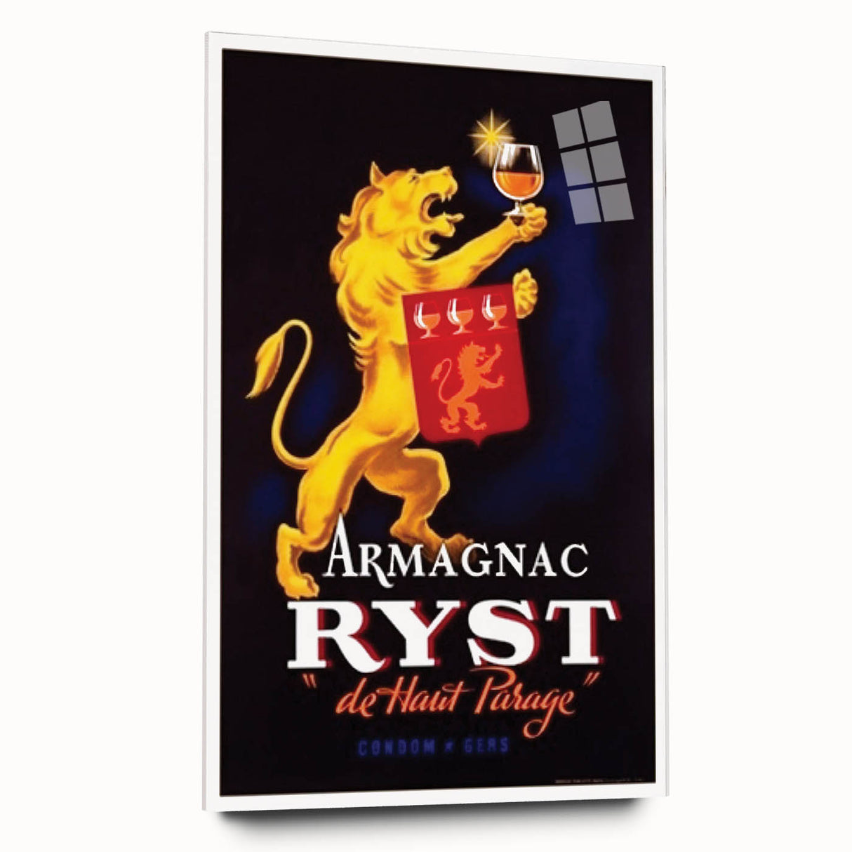 Vintage Armagnac Ryst Poster - Retro Liquor Advertising Art