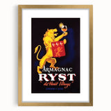 Vintage Armagnac Ryst Poster - Retro Liquor Advertising Art