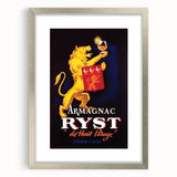 Vintage Armagnac Ryst Poster - Retro Liquor Advertising Art