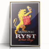 Vintage Armagnac Ryst Poster - Retro Liquor Advertising Art