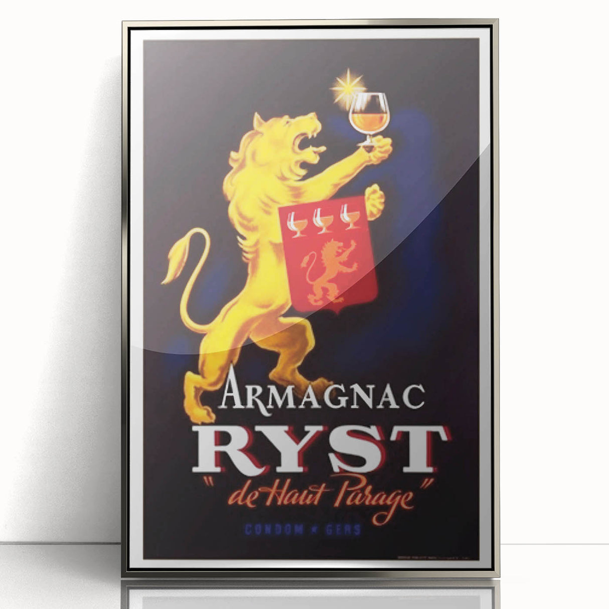 Vintage Armagnac Ryst Poster - Retro Liquor Advertising Art