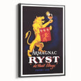 Vintage Armagnac Ryst Poster - Retro Liquor Advertising Art