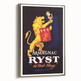 Vintage Armagnac Ryst Poster - Retro Liquor Advertising Art