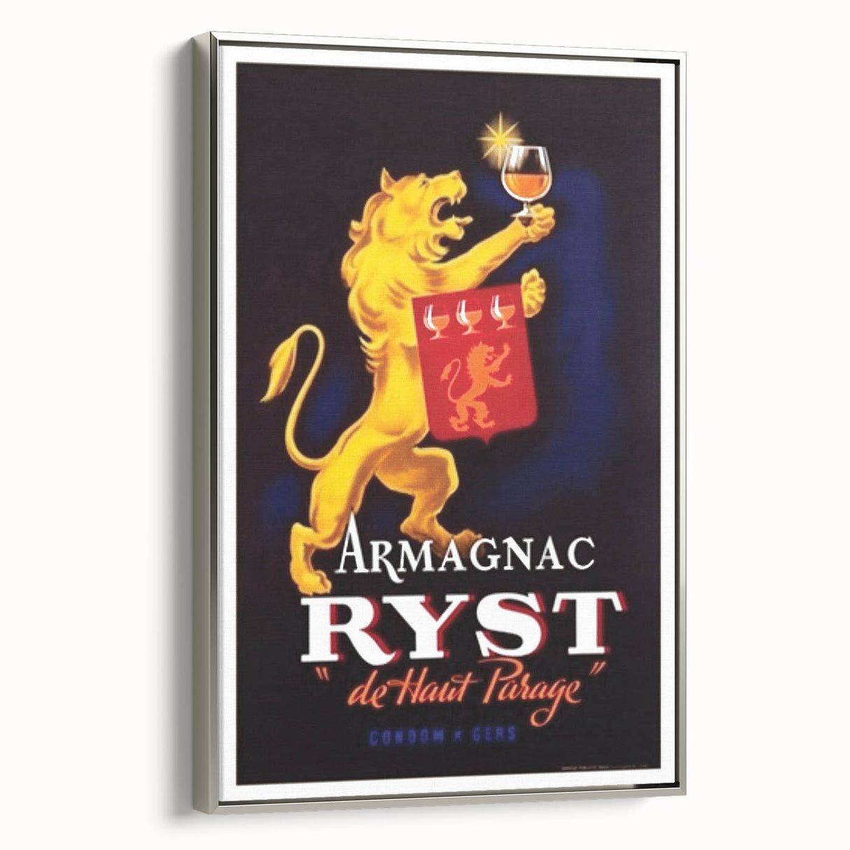 Vintage Armagnac Ryst Poster - Retro Liquor Advertising Art