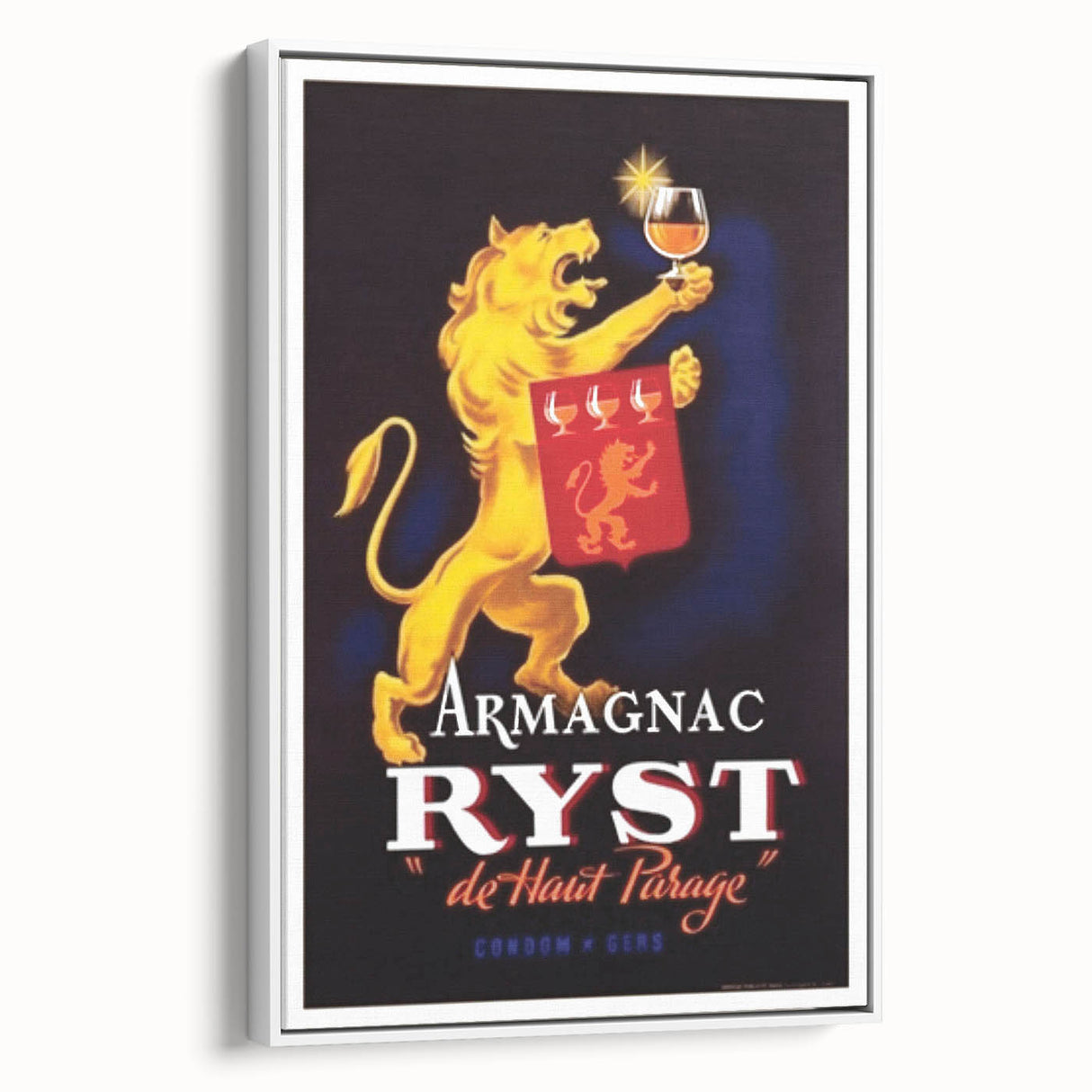 Vintage Armagnac Ryst Poster - Retro Liquor Advertising Art