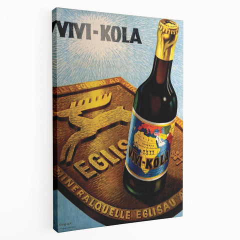 Vintage Advertising Poster - Vivi-Kola Retro Beverage Art