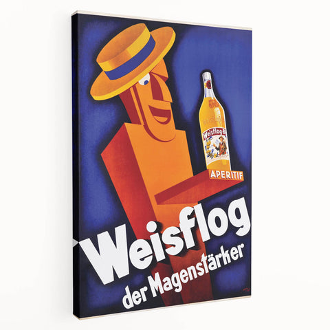 Vintage Advertising Poster - Weisflog Apéritif Retro Wall Art