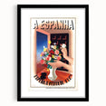A Espanha Travel Poster – Vintage Advertising Retro Wall Art