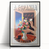 A Espanha Travel Poster – Vintage Advertising Retro Wall Art