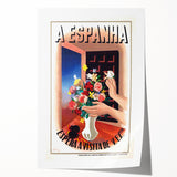 A Espanha Travel Poster – Vintage Advertising Retro Wall Art