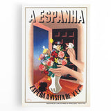 A Espanha Travel Poster – Vintage Advertising Retro Wall Art