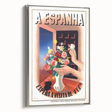 A Espanha Travel Poster – Vintage Advertising Retro Wall Art