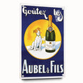 Vintage Aubel & Fils Champagne Poster - Retro French Advertising Art