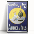 Vintage Aubel & Fils Champagne Poster - Retro French Advertising Art