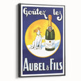 Vintage Aubel & Fils Champagne Poster - Retro French Advertising Art