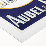 Vintage Aubel & Fils Champagne Poster - Retro French Advertising Art