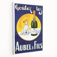 Vintage Aubel & Fils Champagne Poster - Retro French Advertising Art