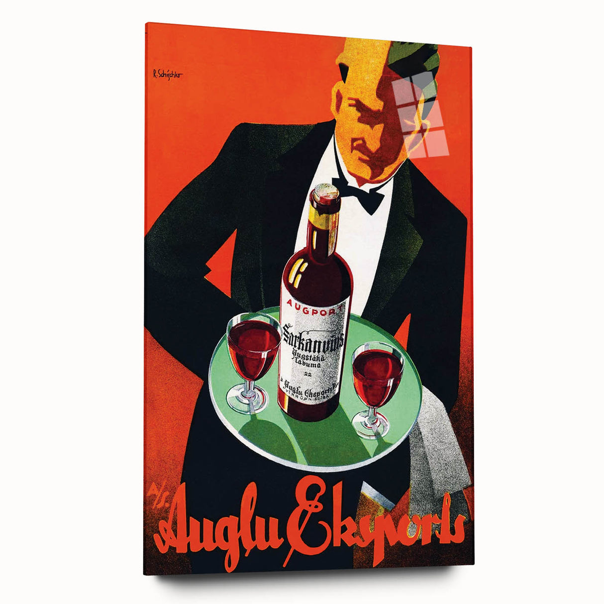 Vintage Auglu & Ekspori Poster - Retro Liquor Advertising Art